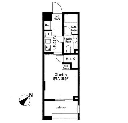 大山賃貸マンション・1K