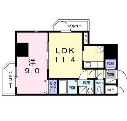 大山賃貸マンション・1LDK