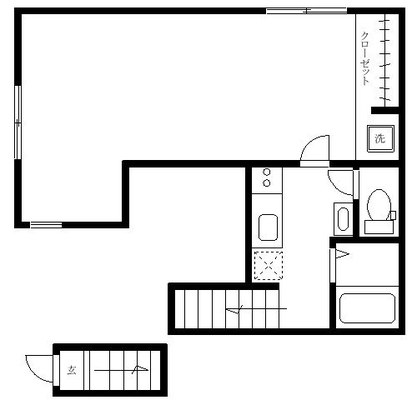 大山 アパート 1K