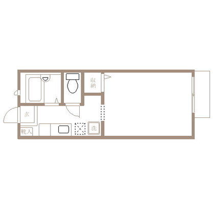大山 アパート 1K